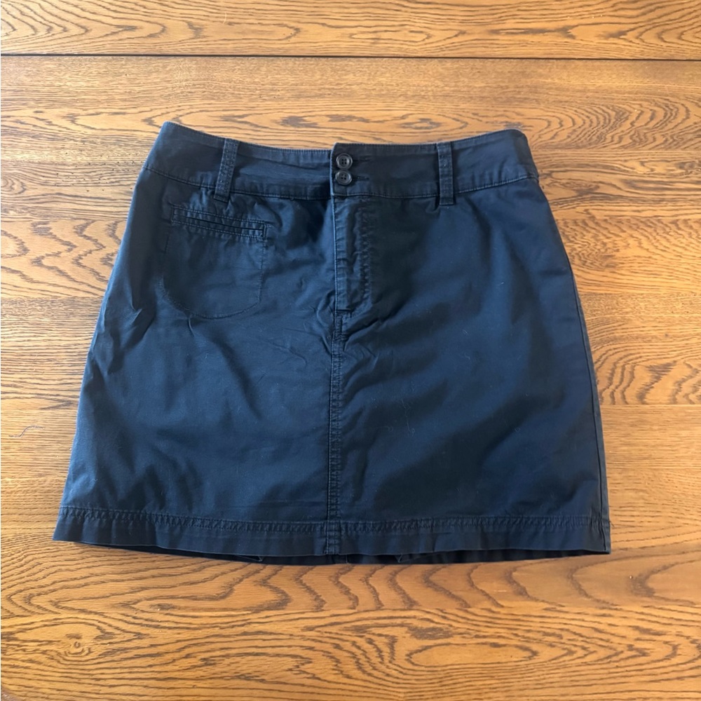 St. John’s Bay Black Stretch Skort | Cotton Blend Casual Skirt Shorts Size 8